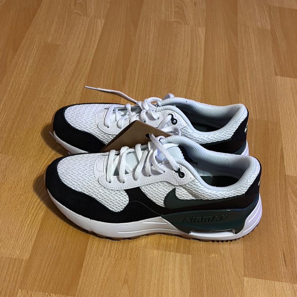 White and Black Air Max Sneakers